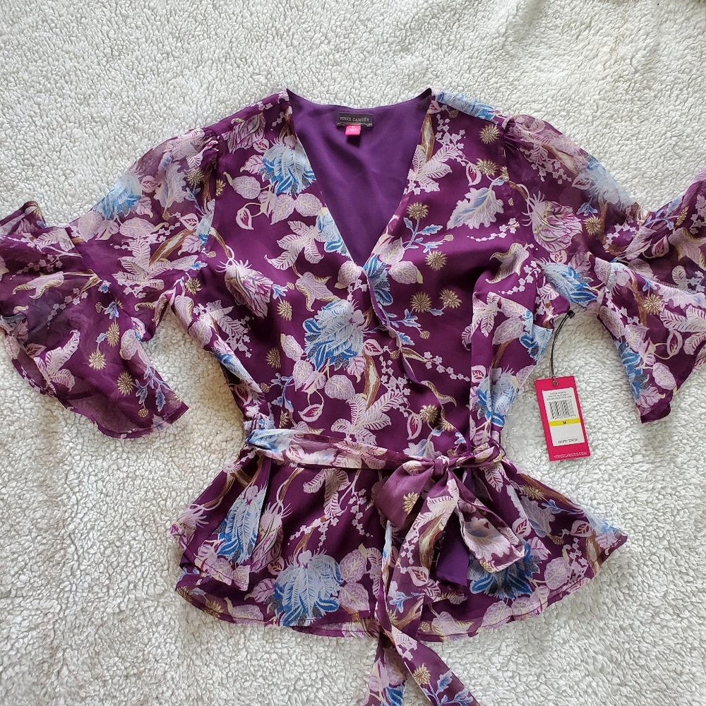 Vince Camuto floral blouse